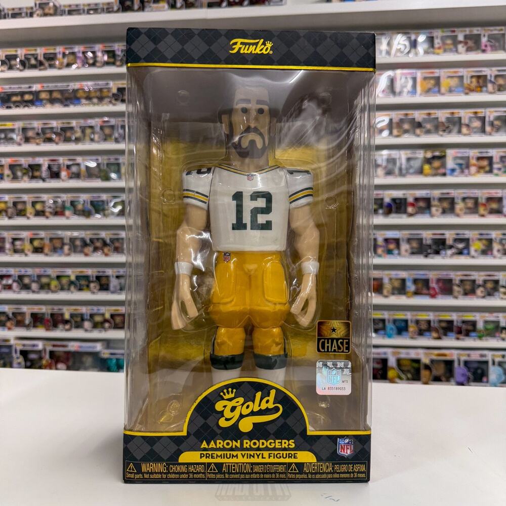 Funko Gold NFL Football Packers Aaron Rodgers Chase 12 Inch Premium Vinyl Figure
